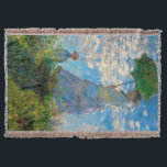 Monet Woman Parasol Impressionismus Decke<br><div class="desc">Claude Monet Impressionismus Meisterwerk - Die Frau mit einem Parosol wurde 1875 vom französischen Impressionisten Claude Monet gemalt. Es zeigt eine Frau mit Sonnenschirm und ein kleines Kind, die Madame Monet und ihr Sohn ist. Dieses impressionistische Gemälde ist eines der berühmten Gemälde Monets, das eine schöne Landschaft mit leuchtend blauem...</div>