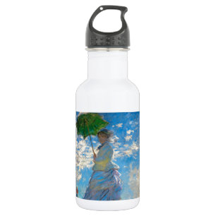Monet Woman Parasol Impressionismus Edelstahlflasche