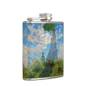 Monet Woman Parasol Impressionismus Flachmann (Rechts)