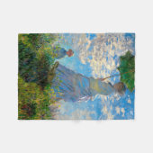 Monet Woman Parasol Impressionismus Fleecedecke (Vorderseite (Horizontal))