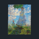 Monet Woman Parasol Impressionismus Fleecedecke<br><div class="desc">Claude Monet Impressionismus Meisterwerk - Die Frau mit einem Parosol wurde 1875 vom französischen Impressionisten Claude Monet gemalt. Es zeigt eine Frau mit Sonnenschirm und ein kleines Kind, die Madame Monet und ihr Sohn ist. Dieses impressionistische Gemälde ist eines der berühmten Gemälde Monets, das eine schöne Landschaft mit leuchtend blauem...</div>