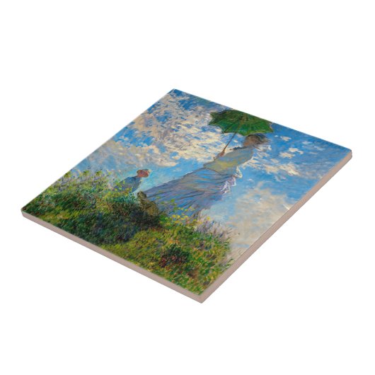 Monet Woman Parasol Impressionismus Fliese (Seite)
