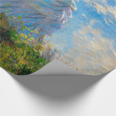 Monet Woman Parasol Impressionismus Geschenkpapier (Ecke)