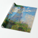 Monet Woman Parasol Impressionismus Geschenkpapier<br><div class="desc">Claude Monet Impressionismus Meisterwerk - Die Frau mit einem Parosol wurde 1875 vom französischen Impressionisten Claude Monet gemalt. Es zeigt eine Frau mit Sonnenschirm und ein kleines Kind, die Madame Monet und ihr Sohn ist. Dieses impressionistische Gemälde ist eines der berühmten Gemälde Monets, das eine schöne Landschaft mit leuchtend blauem...</div>