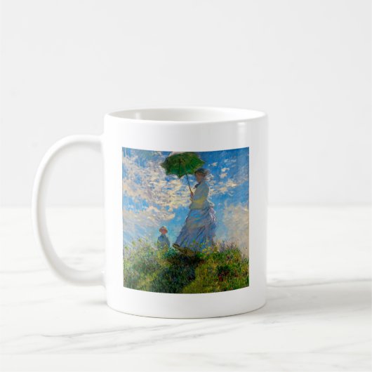 Monet Woman Parasol Impressionismus Kaffeetasse (Links)