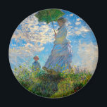 Monet Woman Parasol Impressionismus Magnet<br><div class="desc">Claude Monet Impressionismus Meisterwerk - Die Frau mit einem Parosol wurde 1875 vom französischen Impressionisten Claude Monet gemalt. Es zeigt eine Frau mit Sonnenschirm und ein kleines Kind, die Madame Monet und ihr Sohn ist. Dieses impressionistische Gemälde ist eines der berühmten Gemälde Monets, das eine schöne Landschaft mit leuchtend blauem...</div>