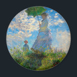Monet Woman Parasol Impressionismus Magnet<br><div class="desc">Claude Monet Impressionismus Meisterwerk - Die Frau mit einem Parosol wurde 1875 vom französischen Impressionisten Claude Monet gemalt. Es zeigt eine Frau mit Sonnenschirm und ein kleines Kind, die Madame Monet und ihr Sohn ist. Dieses impressionistische Gemälde ist eines der berühmten Gemälde Monets, das eine schöne Landschaft mit leuchtend blauem...</div>