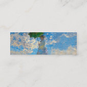 Monet Woman Parasol Impressionismus Mini Visitenkarte (Rückseite)