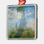 Monet Woman Parasol Impressionismus Ornament Aus Metall (Links)