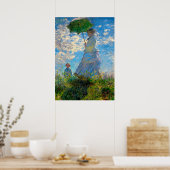 Monet Woman Parasol Impressionismus Poster (Küche)