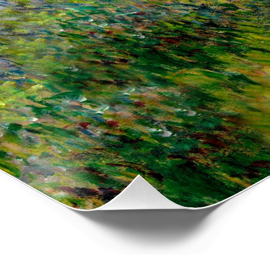 Monet Woman Parasol Impressionismus Poster (Ecke)