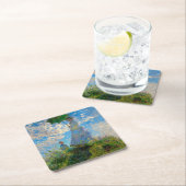 Monet Woman Parasol Impressionismus Rechteckiger Pappuntersetzer (Vor Ort)