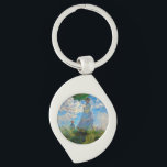 Monet Woman Parasol Impressionismus Schlüsselanhänger<br><div class="desc">Claude Monet Impressionismus Meisterwerk - Die Frau mit einem Parosol wurde 1875 vom französischen Impressionisten Claude Monet gemalt. Es zeigt eine Frau mit Sonnenschirm und ein kleines Kind, die Madame Monet und ihr Sohn ist. Dieses impressionistische Gemälde ist eines der berühmten Gemälde Monets, das eine schöne Landschaft mit leuchtend blauem...</div>