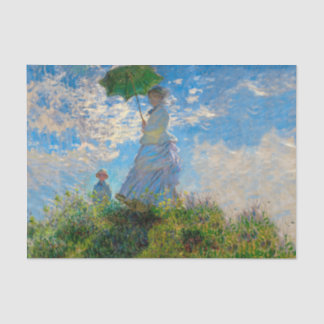 Monet Woman Parasol Impressionismus Seidenpapier