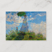Monet Woman Parasol Impressionismus Visitenkarte (Rückseite)