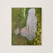 Monet Woman Reading (Springtime) Kunst, Dichtung u Puzzle (Vertikal)
