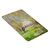 Monet Woman sitzt unter der willows Fine Art Magnet (Rechte Seite)