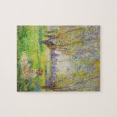 Monet Woman sitzt unter der willows Fine Art Puzzle (Horizontal)