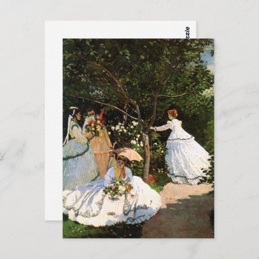 Monet Women in the Garden Postkarte (Vorne/Hinten)