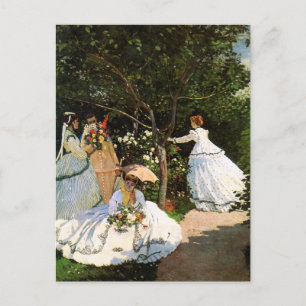 Monet Women in the Garden Postkarte