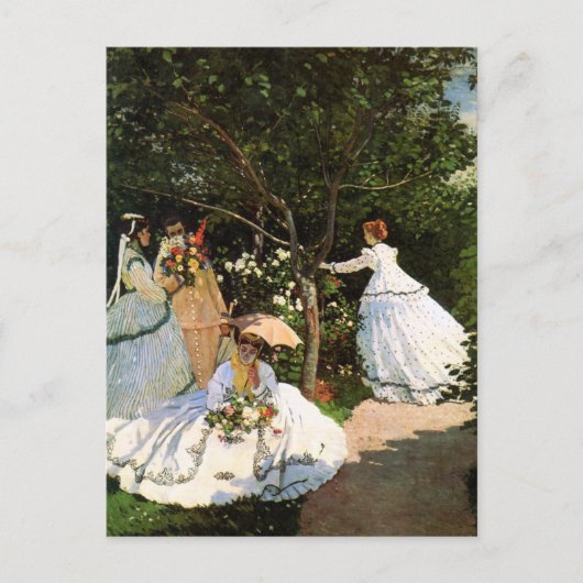 Monet Women in the Garden Postkarte (Vorderseite)
