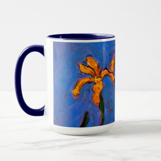 Monet-Yellow Irises Tasse (Links)