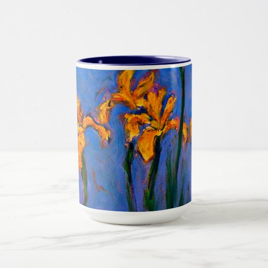 Monet-Yellow Irises Tasse (Zentrum)