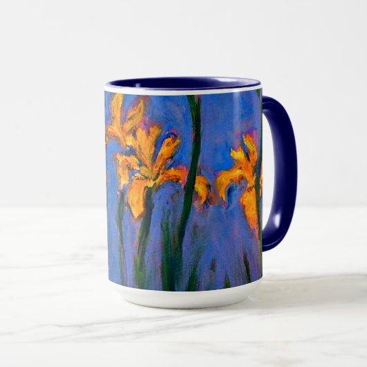 Monet-Yellow Irises Tasse (VorderseiteRechts)