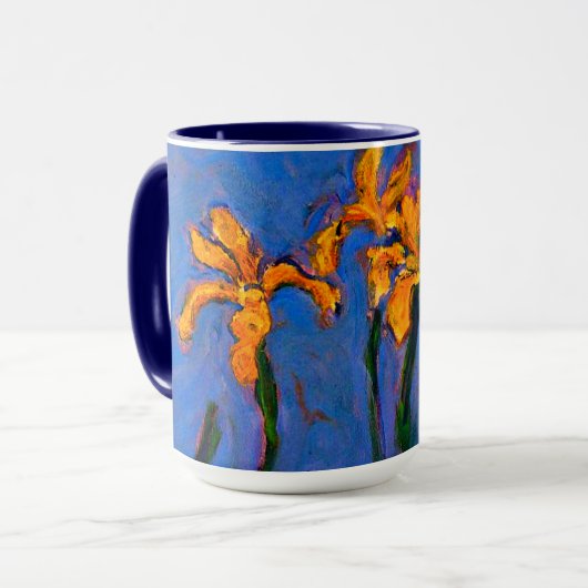 Monet-Yellow Irises Tasse (Vorderseite Links)