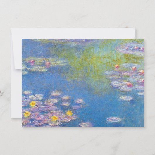Monet Yellow Water Lilies Einladungen (Vorderseite)