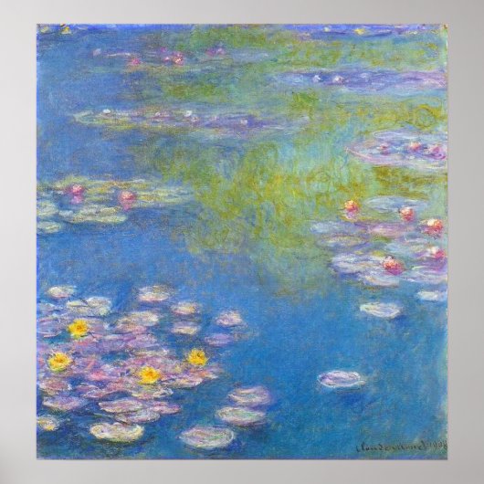 Monet Yellow Water Lilies Poster (Vorne)