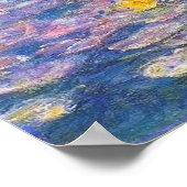 Monet Yellow Water Lilies Poster (Ecke)