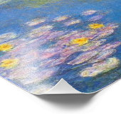 Monet Yellow Water Lilies Print Fotodruck (Ecke)