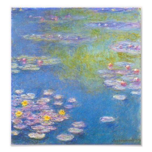 Monet Yellow Water Lilies Print Fotodruck (Vorne)