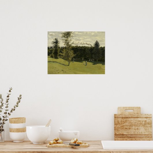 Monet - Zug auf dem Lande Poster (Küche)