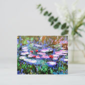 Monetmalerei, Los Nenufares (Wasserlilien) Postkarte (Stehend Vorderseite)