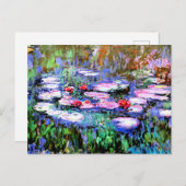 Monetmalerei, Los Nenufares (Wasserlilien) Postkarte (Vorne/Hinten)