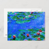 Monetmalerei: Water Lilies Postkarte (Vorne/Hinten)