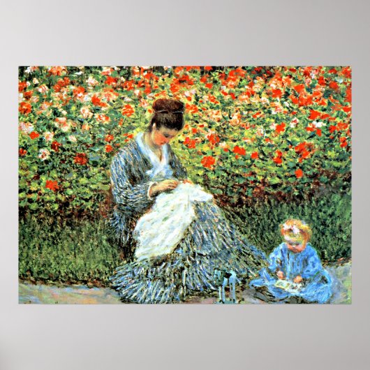 Monets berühmtes Gemälde: Camille Monet und Child Poster (Vorne)