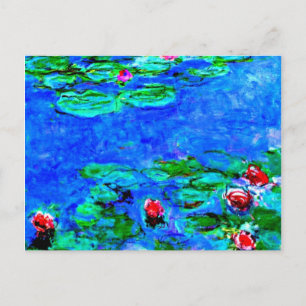 Monets berühmtes Gemälde, Water Lilies (Makroansic Postkarte