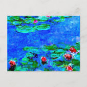 Monets berühmtes Gemälde, Water Lilies (Makroansic Postkarte (Vorderseite)
