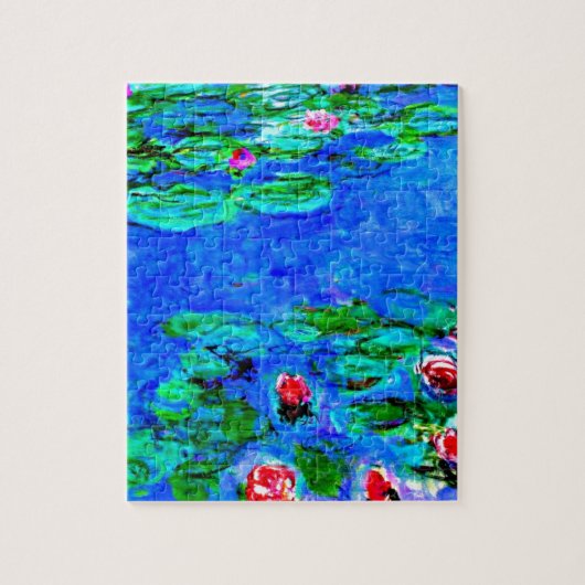 Monets berühmtes Gemälde, Water Lilies (Makroansic Puzzle (Vertikal)