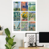 Monets Bilder Poster (Heimbüro)