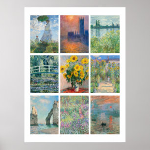 Monets Bilder Poster