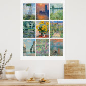 Monets Bilder Poster (Küche)