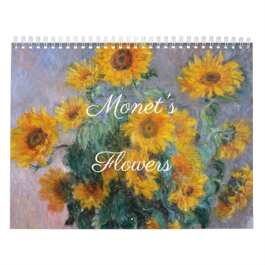 Monets Blume Art Calendar (8,5" x 11") Kalender (Titelbild)