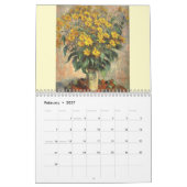 Monets Blume Art Calendar (8,5" x 11") Kalender (Feb 2027)