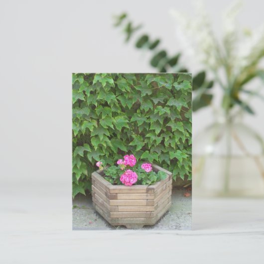 Monets Blume Postkarte (Stehend Vorderseite)