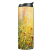 Monets Blumenbilder: Impressionistische Landschaft Thermosbecher (Nach links gedreht)