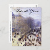 Monets Boulevard des Capucines Postkarte (Vorne/Hinten)